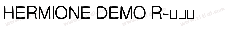 HERMIONE DEMO R字体转换